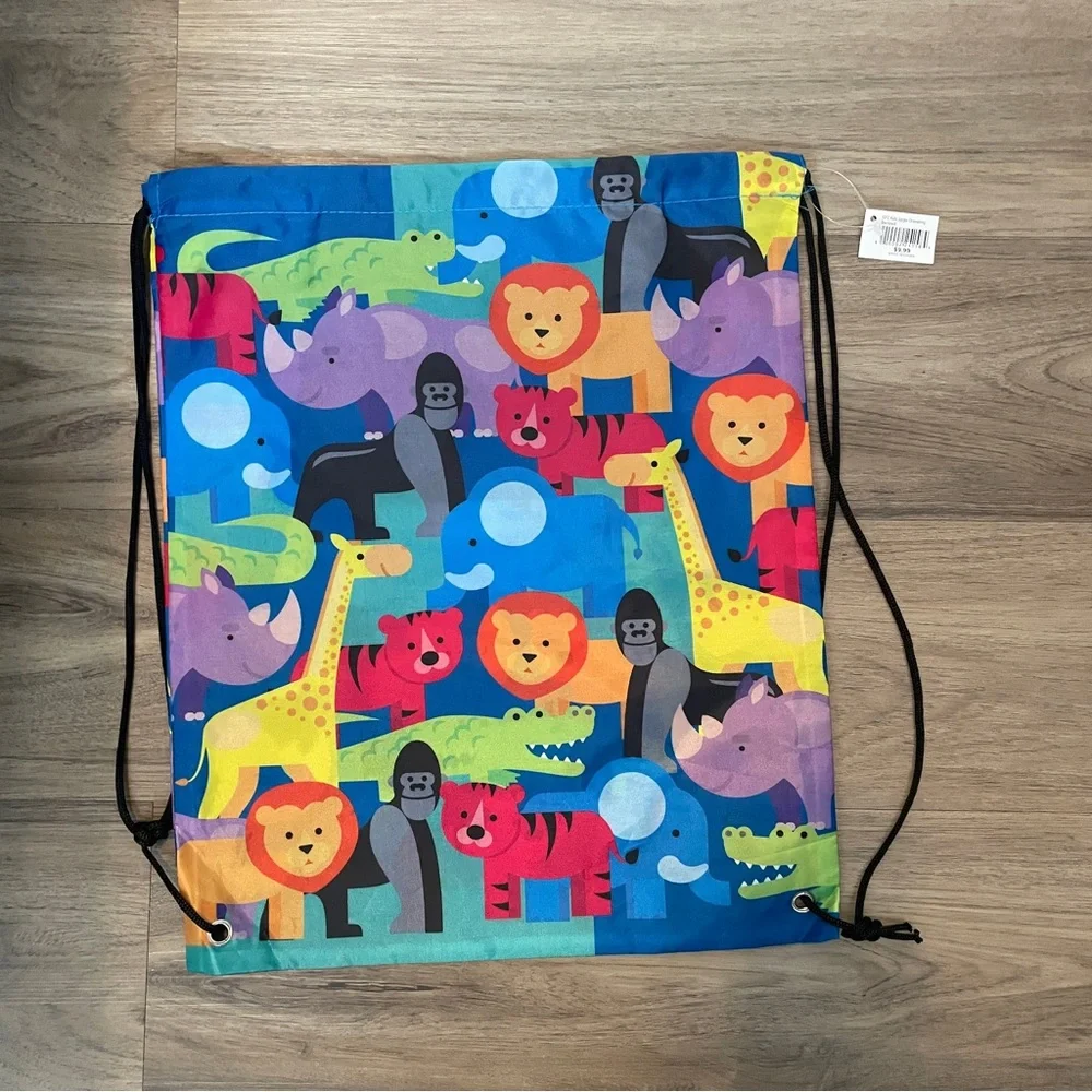 Rainforest Cafe Drawstring Backpacks Set of 2 NWT